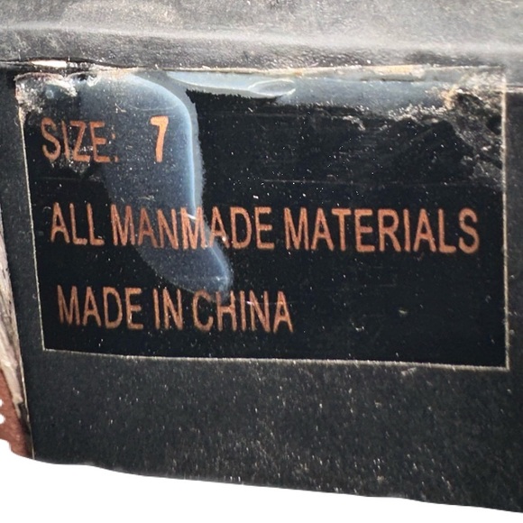 Brown, beige+ black snake print, size 7 Qupid Peep-Toe Wedge Shoes/heels - Picture 7 of 7